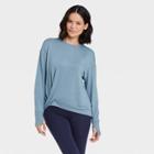 All In Motion Women's Modal Fleece Twist-front Sweatshirt - All In