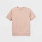 Kids' Short Sleeve Pullover Sweatshirt - Cat & Jack Blush