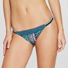 Women's Sport Elastic Bikini Bottom - Xhilaration Multi Boho Stripe S,