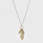 Target Hanging Leaves And Channels Long Necklace - A New Day Gold