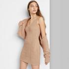 Women's Sleeveless Bodycon Sweater Dress - Wild Fable Taupe