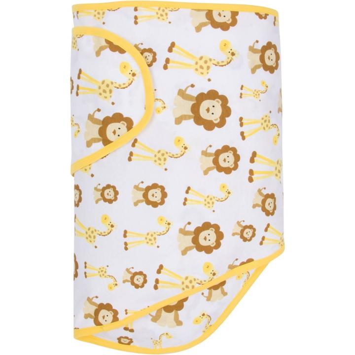 Miracle Blanket Swaddle Wrap - Giraffe & Lion Dark Yellow