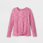 Girls' Printed Cozy Long Sleeve T-shirt - Cat & Jack Xs,