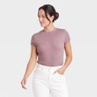 Women's Ribbed Bodysuit - A New Day Brown