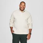 Men's Big & Tall Sweater Fleece Quarter Snap - Goodfellow & Co Beachcomber