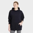 Women's Oversized Hooded Sweatshirt - Joylab Black