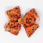 Girls' Jojo Siwa Halloween Hair Clip Bow - Dark Orange