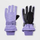 Girls' Solid Promo Ski Gloves - C9 Champion Purple
