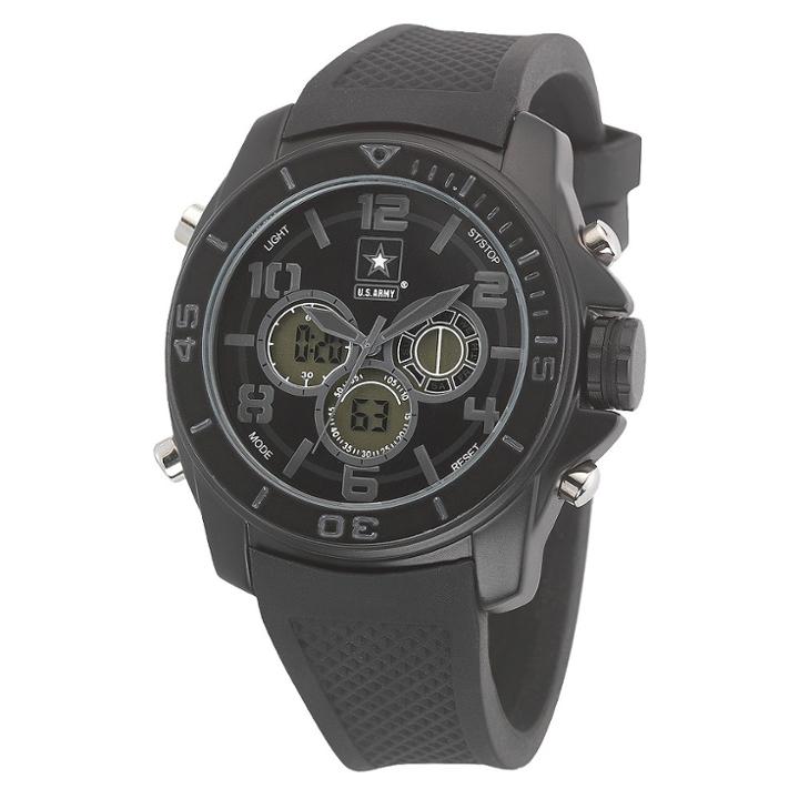 Men's' Wrist Armor U.s. Army C24 Stealth Analog-digital Quartz Watch - Black,