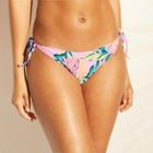 Women's Sun Coast Cheeky String Bikini Bottom - Shade & Shore Lavender Palm
