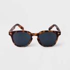 Men's Tortoise Shell Round Surf Sunglasses - Goodfellow & Co Brown
