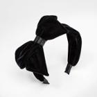Girls' Velvet Bow Headband - Cat & Jack Black