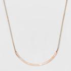 Women's Short Necklace With Twist Bar - A New Day Rose Gold