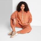 Women's Plus Size Ascot + Hart Tx + Ca Graphic Hooded Sweatshirt - Brown