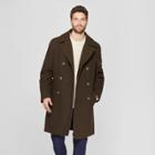 Men's Wool Blend Trench Coat - Goodfellow & Co Dark Green