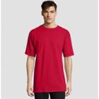 Petitehanes Men's Big & Tall Short Sleeve Beefy T-shirt - Deep Red