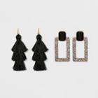 Sugarfix By Baublebar Party Drop Earring Gift Set - Black, Girl's, Black/rainbow