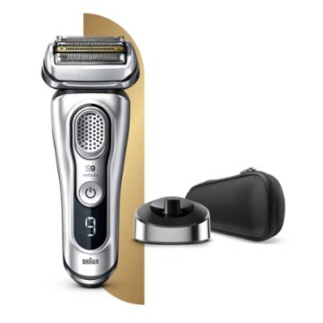 Braun Series 9 Men's Rechargeable Wet & Dry Cordless Electric Foil Shaver With Clean & Charge
