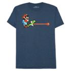 Nintendo Men's Super Mario Yoshi T-shirt - Navy Heather