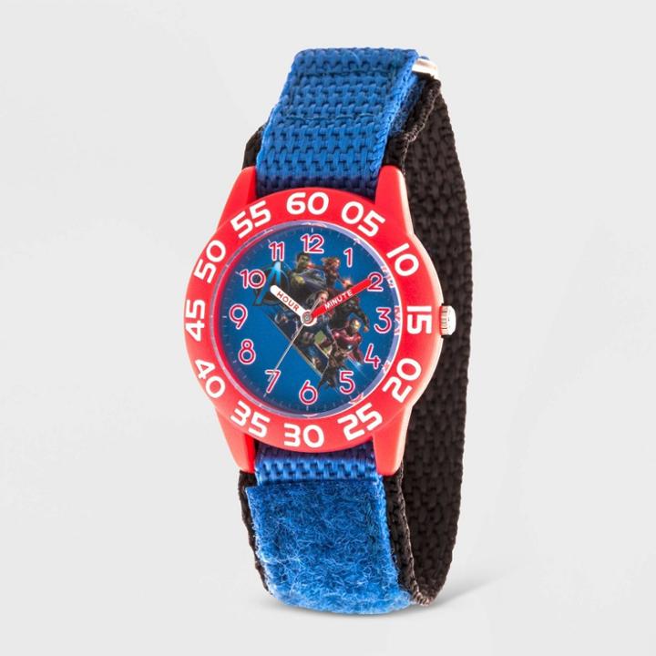 Kids' Marvel Avengers Endgame Plastic Time Teacher Watch - Blue