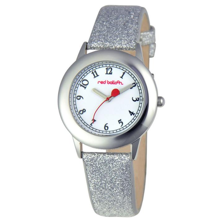 Disney Girls' Red Balloon Stainless Steel Watch - Silver,