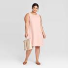 Women's Plus Size Tank Dress - Universal Thread Pink 1x, Women's,