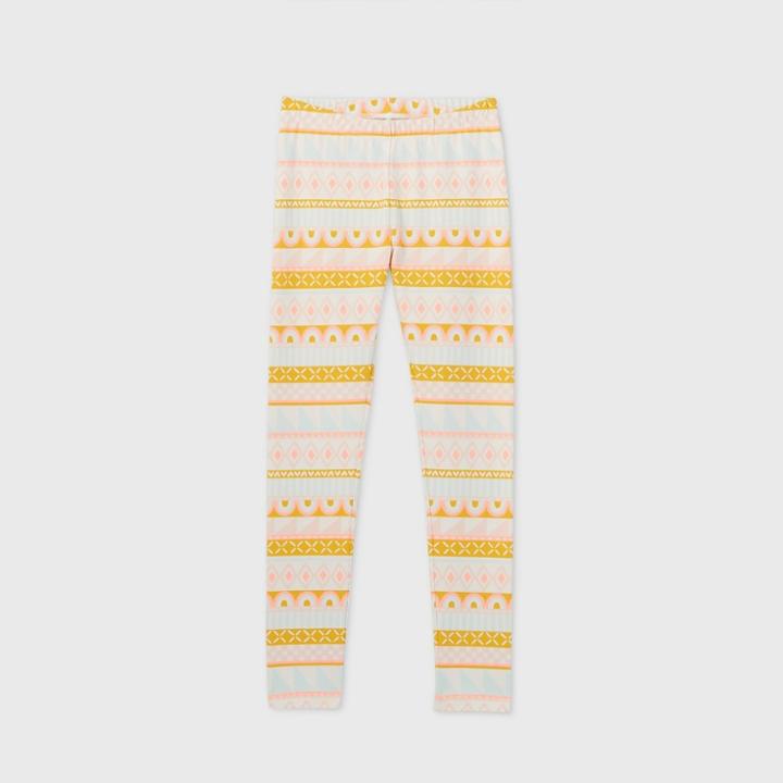 Girls' Fair Isle Leggings - Cat & Jack Cream