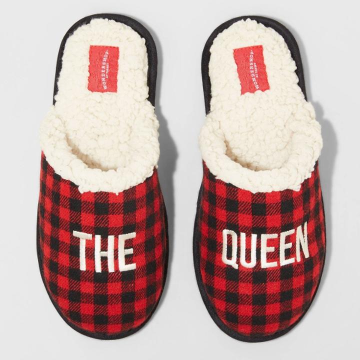Women's Family Sleep Queen Slippers - Wondershop Red