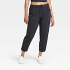 Women's Stretch Woven Tapered Leg Pants 26 - All In Motion Black