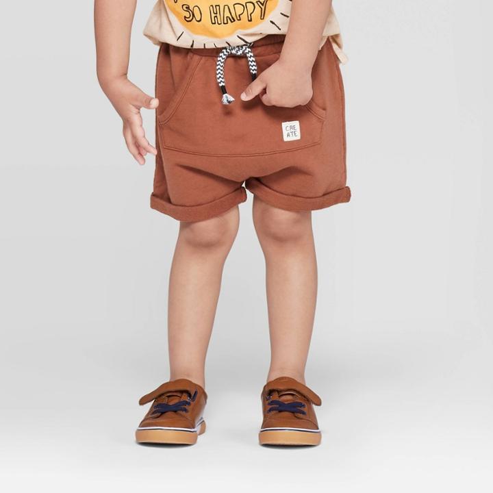 Toddler Boys' Front Pocket Shorts - Art Class Rust 3t, Boy's, Orange