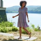 Women's Short Sleeve Clip Dot Dress - Knox Rose Lilac