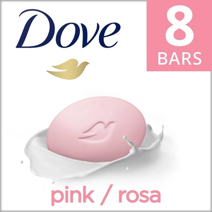 Dove Beauty Pink Deep Moisture Beauty Bar Soap - 8pk