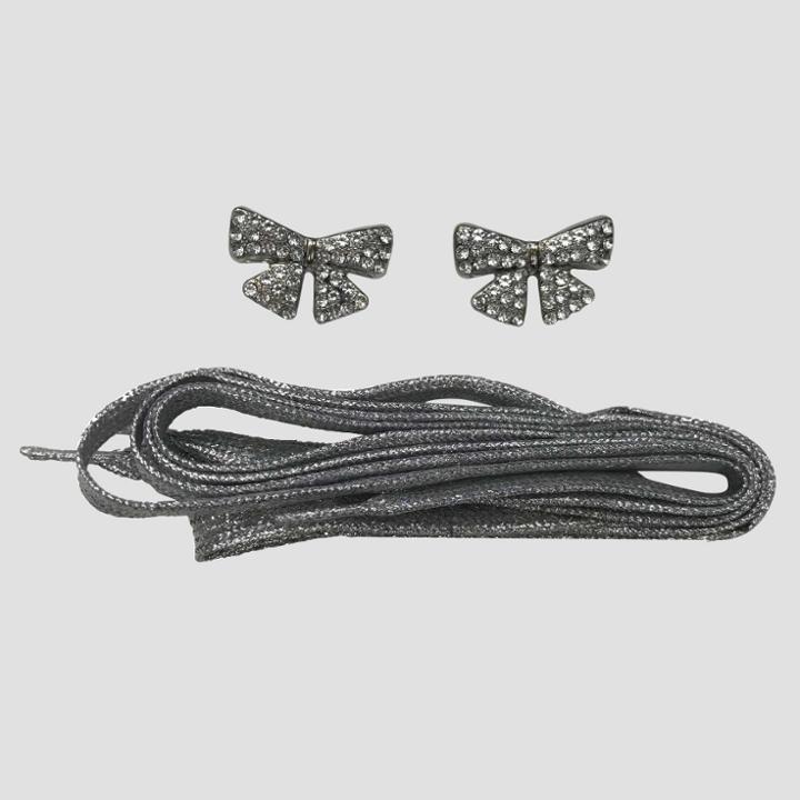 Girls' Jojo Siwa Shoelace With Charms - Gray,