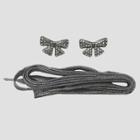 Girls' Jojo Siwa Shoelace With Charms - Gray,