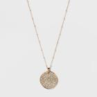 Long Pendant Stones Necklace - A New Day Gold