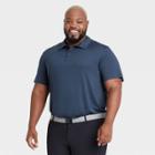 Men's Big & Tall Jersey Golf Polo Shirt - All In Motion Blue