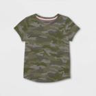 Girls' Printed Short Sleeve T-shirt - Cat & Jack Gray