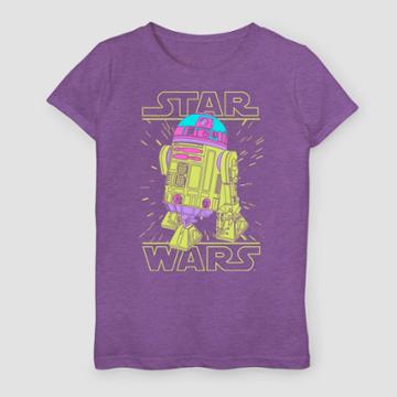 Girls' Star Wars A New Hope T-shirt - Purple