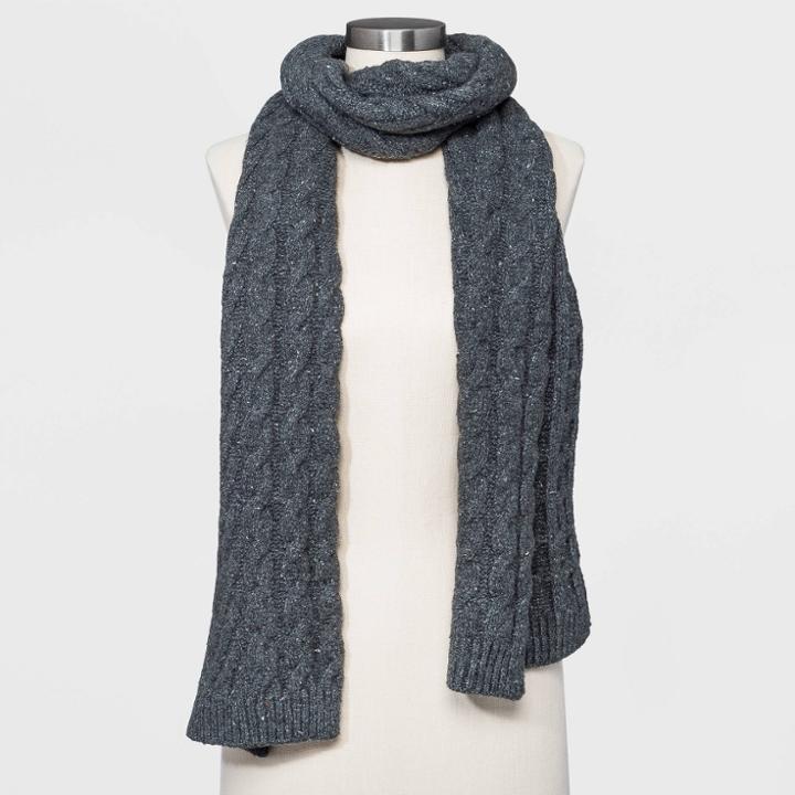 Women's Oblong Scarf - Universal Thread Dark Gray