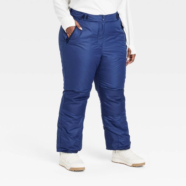 Women's Plus Size Snow Pants - All In Motion Indigo