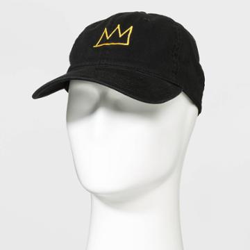 Jean-michel Basquiat Crown Dad Hat - Black/gold