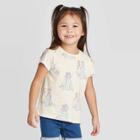 Disney Toddler Frozen Sisters All Over Print T-shirt - Cream 2t, Girl's, Beige