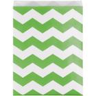 Creative Converting 10ct Green Chevron Treat Bags