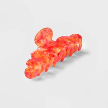Cloud Shaped Iridescent Claw Hair Clip - A New Day Orange