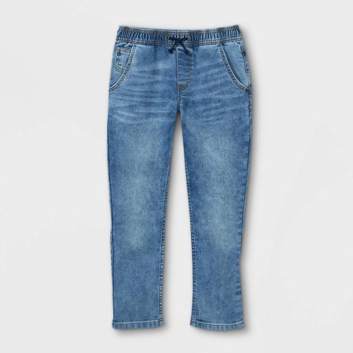 Boys' Super Stretch Jogger Fit Jeans - Cat & Jack Light Wash