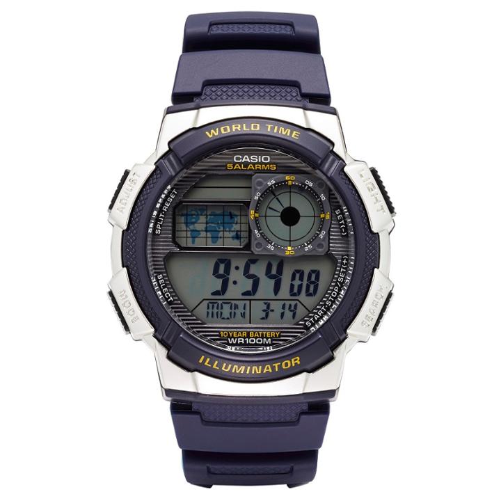 Casio Men's World Time Watch - Blue (ae1000w-2avcf)
