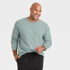 Men's Tall Regular Fit Long Sleeve Crewneck T-shirt - Goodfellow & Co Green
