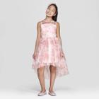 Zenzi Girls' Floral Dress - Pink