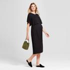 Target Maternity Short Sleeve Nursing Dress - Isabel Maternity By Ingrid & Isabel Black