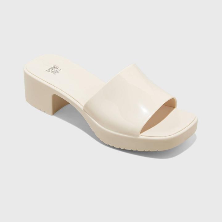 Women's Macy Mule Heels - Wild Fable Almond